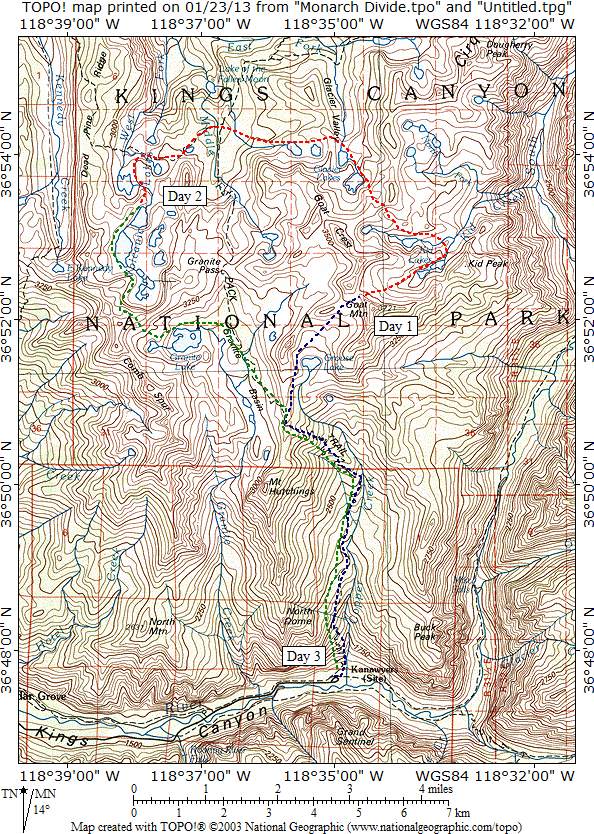 Monarch Divide Map